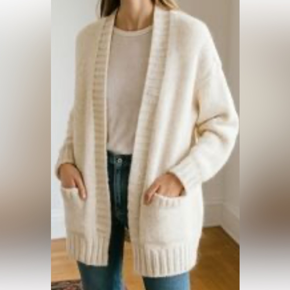 Zara Cream Women's Cardigan